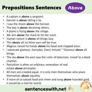 above traduzione|preposition above meaning.